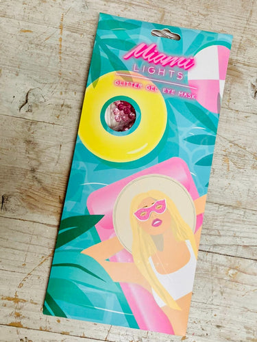 Miami Lights - Glitter gel eye mask