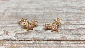 Triptych Star stud