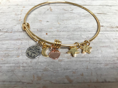 Love you to the Moon... Charm Bracelet - Sale Price!