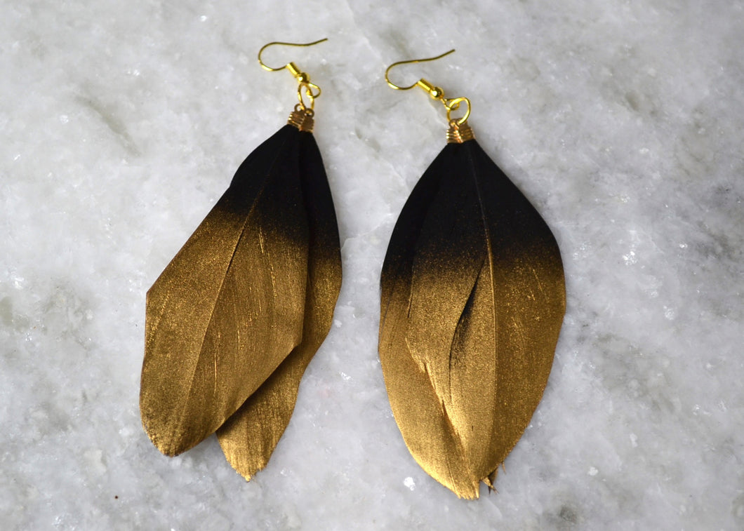 Feather earrings