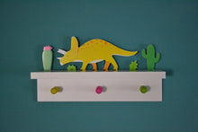 Load image into Gallery viewer, Dinosaur wooden shelf