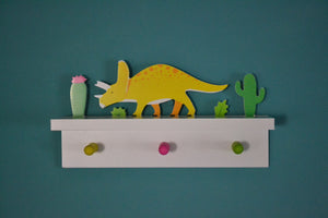 Dinosaur wooden shelf