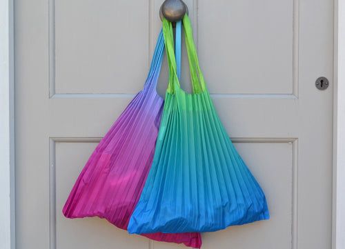 Pleated Rainbow Bags