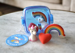Boxes of mini erasers