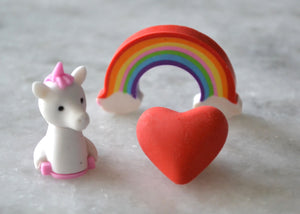 Boxes of mini erasers