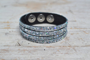 Sparkly Leather Cuffs!