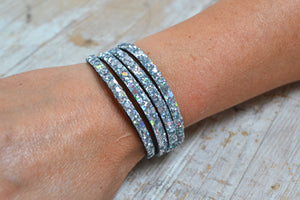Sparkly Leather Cuffs!