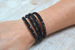 Sparkly Leather Cuffs!