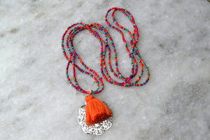 Goan Tassel pendant necklace