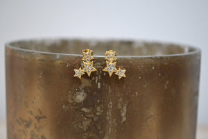 Triptych Star stud