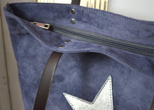 Load image into Gallery viewer, Suede Star Tote