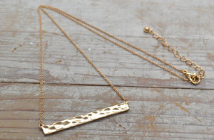 Beaten  Bar necklace