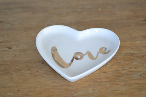 LOVE Heart trinket dish