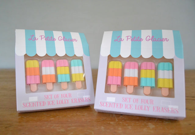 La Petite Glacier - set of 4 erasers