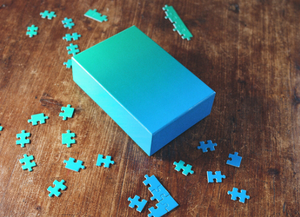 Gradient jigsaw puzzle