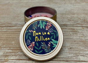 Mum in a Million - candle in a tin