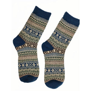 Men & Women's Wool blend patterned socks